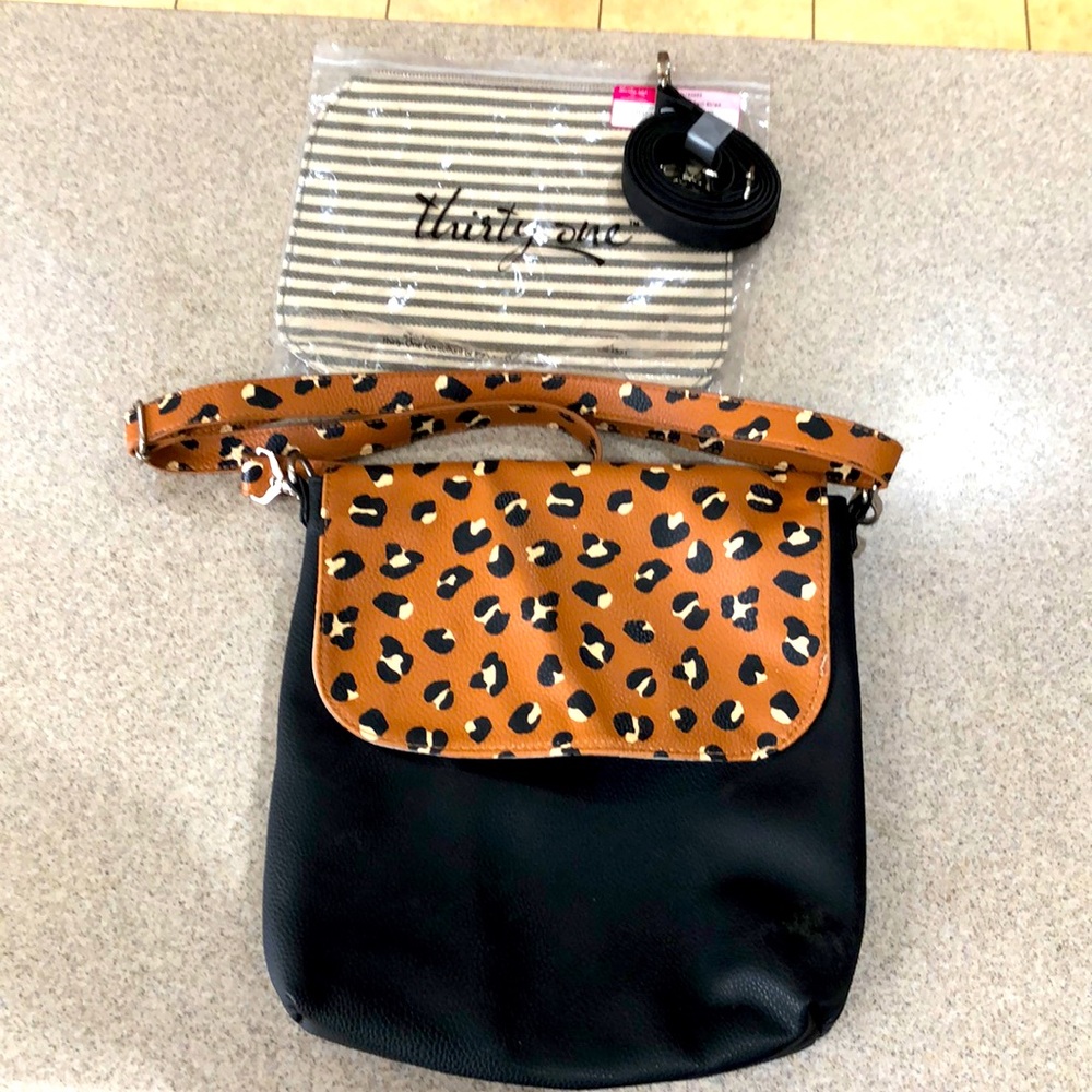 Thirty-one cheetah cross body